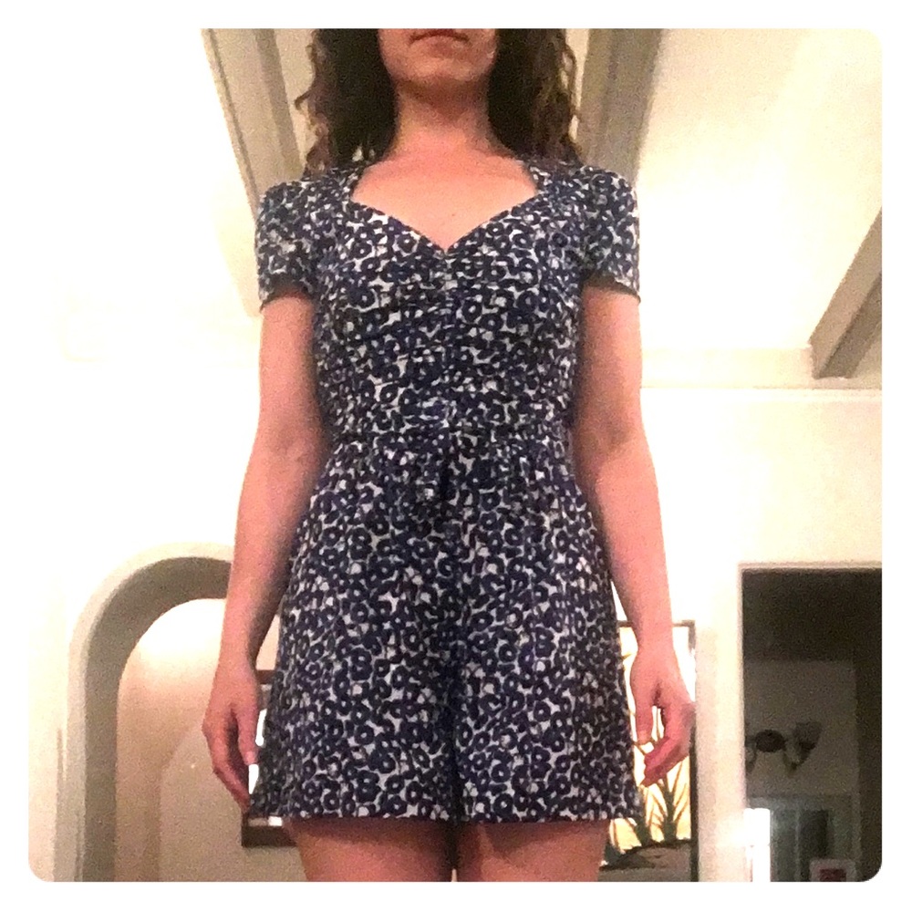 Flirty floral romper